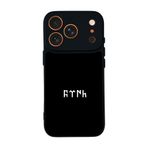 BG AKSESUAR iPhone 17 Pro Uyumlu Türk Tasarımlı Glossy Premium Kılıf, Siyah, Turuncu Detaylı