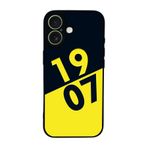 BG AKSESUAR iPhone 17 Uyumlu Kılıf, Fenerbahçe Baskılı, Yumuşak Silikon, Koruyucu, Şok Emici, Sarı-Lacivert, Siyah