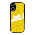 BG AKSESUAR iPhone 17 Uyumlu Kılıf, LouisVuitton Deseni, Yumuşak Silikon, Koruyucu, Şok Emici, Sarı