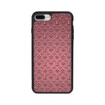 BG AKSESUAR iPhone 7 Plus ile Uyumlu LouisVuitton Desenli Mat Siyah Silikon Kılıf, Şok Emici Koruyucu Kapak