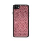 BG AKSESUAR iPhone 7 Uyumlu Kılıf, Mat Siyah, LouisVuitton Deseni, Yumuşak Silikon, Koruyucu, Şok Emici