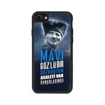 BG AKSESUAR iPhone 7 Uyumlu Mat Siyah Silikon Kılıf, Mustafa Kemal Atatürk Baskılı, Şok Emici Koruyucu Kapak