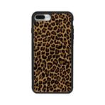 BG AKSESUAR iPhone 8 Plus Uyumlu Leopar Desenli Mat Siyah Silikon Kılıf, Koruyucu, Şok Emici Kapak