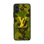 BG AKSESUAR Omix X3 ile Uyumlu Mat Siyah Kılıf, LouisVuitton Tasarım, Yumuşak Silikon, Şok Emici