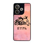 BG AKSESUAR Oppo A5 Pro ile Uyumlu Türk Tasarımlı Glossy Premium Kılıf, Siyah-Pembe