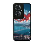 BG AKSESUAR Oppo Reno 11F ile Uyumlu Mat Siyah Kılıf, Türk Bayrağı Baskılı, Yumuşak Silikon, Koruyucu, Şok Emici