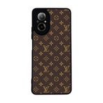 BG AKSESUAR Realme 12 Lite ile Uyumlu Kılıf, LouisVuitton Desenli, Siyah, Yumuşak Silikon, Koruyucu, Şok Emici