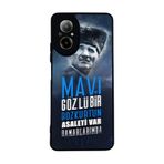 BG AKSESUAR Realme 12 Lite ile Uyumlu Siyah Kılıf, Mustafa Kemal Atatürk Baskılı, Yumuşak Silikon, Koruyucu, Şok Emici