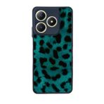 BG AKSESUAR Realme C61 ile Uyumlu Leopar Desenli Siyah Silikon Kılıf, Şok Emici Koruyucu Kapak