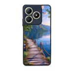 BG AKSESUAR Realme C63 ile Uyumlu Baskılı, Mat Siyah, Yumuşak Silikon, Koruyucu, Şok Emici Kapak Kılıf, Doğa Manzara