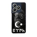 BG AKSESUAR Realme C63 ile Uyumlu Göktürkçe Türk Yazılı, Mat Siyah, Yumuşak Silikon, Şok Emici Koruyucu Kılıf