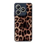 BG AKSESUAR Realme C63 ile Uyumlu Leopar Desenli Siyah Kılıf, Yumuşak Silikon, Koruyucu, Şok Emici Kapak