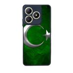 BG AKSESUAR Realme C63 ile Uyumlu Türk Bayrağı Baskılı Siyah Kılıf, Yumuşak Silikon, Koruyucu, Şok Emici