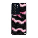 BG AKSESUAR Realme C75 ile Uyumlu Leopar Kürk Desenli Siyah Silikon Kılıf, Şok Emici Koruyucu Kapak