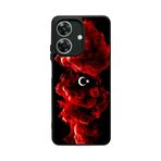 BG AKSESUAR Realme Note 60 Uyumlu Mat Siyah Kılıf, Türk Bayrağı Baskılı, Yumuşak Silikon, Koruyucu, Şok Emici
