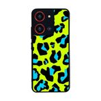 BG AKSESUAR Reeder S19 Max Pro S 108 MP ile Uyumlu Pastel Leopar Desenli Mat Siyah Silikon Kılıf, Şok Emici Koruyucu Kapak