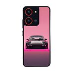 BG AKSESUAR Reeder S19 Max Pro S 108 MP ile Uyumlu Porsche Baskılı Mat Siyah Silikon Kılıf, Şok Emici Koruyucu Kapak