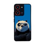 BG AKSESUAR Reeder S19 Max Pro S 108MP ile Uyumlu Kung Fu Panda Tasarımlı Glossy Premium Kılıf, Mavi-Siyah