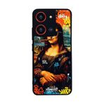 BG AKSESUAR Reeder S19 Max Pro S 108MP ile Uyumlu Monalisa Tasarımlı Glossy Premium Kılıf, Siyah