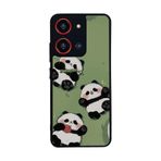 BG AKSESUAR Reeder S19 Max Pro S 108MP ile Uyumlu Panda Tasarımlı Glossy Premium Kılıf, Yeşil
