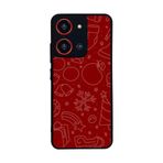 BG AKSESUAR Reeder S19 Max Pro S 108MP ile Uyumlu Yılbaşı Christmas Tasarımlı Glossy Premium Kılıf, Kırmızı