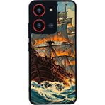 BG AKSESUAR Reeder S19 Max Pro S 108MP Uyumlu Korsan Tasarımlı Glossy Premium Kılıf - Siyah - Korsan(GEMİ)-914
