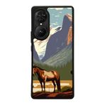 BG AKSESUAR Reeder S19 Max Pro S EDGE ile Uyumlu At Horse Tasarımlı Glossy Premium Kılıf, Siyah
