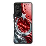 BG AKSESUAR Reeder S19 Max Pro S Edge ile Uyumlu Bayrak Figürlü Baskılı, Mat Siyah, Yumuşak Silikon, Şok Emici Koruyucu Kılıf