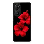 BG AKSESUAR Reeder S19 Max Pro S EDGE ile Uyumlu Çiçek Tasarımlı Glossy Premium Kılıf, Kırmızı