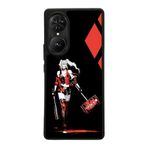 BG AKSESUAR Reeder S19 Max Pro S EDGE ile Uyumlu HarleyQueen Tasarımlı Glossy Premium Kılıf, Siyah