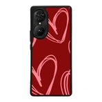 BG AKSESUAR Reeder S19 Max Pro S EDGE ile Uyumlu Kalp Love Tasarımlı Glossy Premium Kılıf, Kırmızı