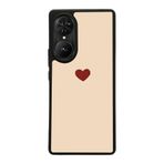 BG AKSESUAR Reeder S19 Max Pro S EDGE ile Uyumlu Kalp Love Tasarımlı Glossy Premium Kılıf, Krem