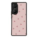BG AKSESUAR Reeder S19 Max Pro S EDGE ile Uyumlu Kiraz Tasarımlı Glossy Premium Kılıf, Pembe