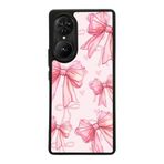 BG AKSESUAR Reeder S19 Max Pro S EDGE ile Uyumlu Kurdela Tasarımlı Glossy Premium Kılıf, Pembe