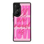 BG AKSESUAR Reeder S19 Max Pro S EDGE ile Uyumlu Love Tasarımlı Glossy Premium Kılıf, Pembe