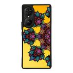 BG AKSESUAR Reeder S19 Max Pro S EDGE ile Uyumlu Mandala Tasarımlı Glossy Premium Kılıf, Sarı