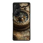 BG AKSESUAR Reeder S19 Max Pro S EDGE ile Uyumlu Pusula Tasarımlı Glossy Premium Kılıf, Siyah