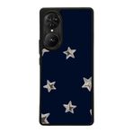 BG AKSESUAR Reeder S19 Max Pro S EDGE ile Uyumlu Retro Yıldızlar Tasarımlı Glossy Premium Kılıf, Lacivert