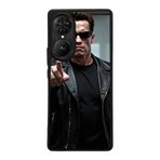 BG AKSESUAR Reeder S19 Max Pro S EDGE ile Uyumlu Terminator Tasarımlı Glossy Premium Kılıf, Siyah