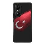 BG AKSESUAR Reeder S19 Max Pro S EDGE ile Uyumlu Türk Bayrağı Tasarımlı Glossy Premium Kılıf, Kırmızı-Siyah