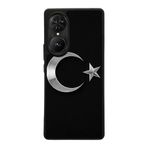 BG AKSESUAR Reeder S19 Max Pro S EDGE ile Uyumlu Türk Bayrağı Tasarımlı Glossy Premium Kılıf, Siyah