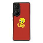 BG AKSESUAR Reeder S19 Max Pro S EDGE ile Uyumlu Tweety Tasarımlı Glossy Premium Kılıf, Kırmızı