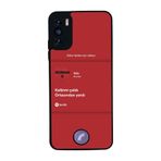 BG AKSESUAR Reeder S19 Max Pro S ile Uyumlu, Şarkı Sözleri Tasarımlı, Glossy Premium Kılıf, Kırmızı
