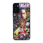 BG AKSESUAR Reeder S19 Max Pro S ile Uyumlu Siyah Kılıf, Avengers Baskılı, Yumuşak Silikon, Koruyucu, Şok Emici