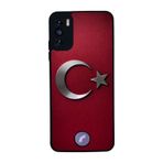 BG AKSESUAR Reeder S19 Max Pro S ile Uyumlu Türk Bayrağı Baskılı Siyah Kılıf, Mat, Yumuşak Silikon, Koruyucu, Şok Emici
