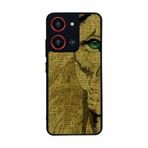 BG AKSESUAR Reeder S19 Max Pro S ZOOM ile Uyumlu Aslan Tasarımlı Glossy Premium Kılıf, Sarı-Siyah
