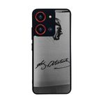 BG AKSESUAR Reeder S19 Max Pro S ZOOM ile Uyumlu Baskılı Kılıf, Mat Siyah, Yumuşak Silikon, Şok Emici, Atatürk Görselli