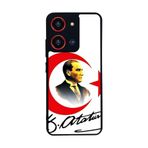 BG AKSESUAR Reeder S19 Max Pro S ZOOM ile Uyumlu Baskılı, Mat Siyah, Yumuşak Silikon, Koruyucu, Şok Emici Kapak, Kılıf, Atatürk36G1