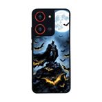 BG AKSESUAR Reeder S19 Max Pro S ZOOM ile Uyumlu Batman Karakterli Baskılı, Mat Siyah, Yumuşak Silikon, Şok Emici Koruyucu Kılıf