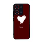 BG AKSESUAR Reeder S19 Max Pro S ZOOM ile Uyumlu Kalp Love Tasarımlı Glossy Premium Kılıf, Kırmızı-Siyah